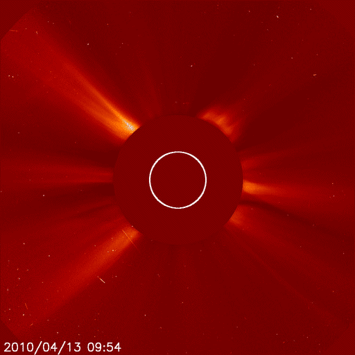 Solar prominence on April 13, 2010