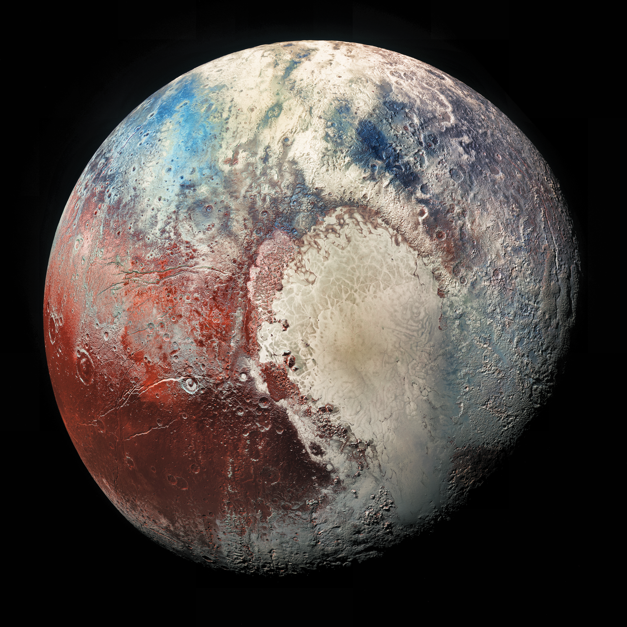 pluto in space