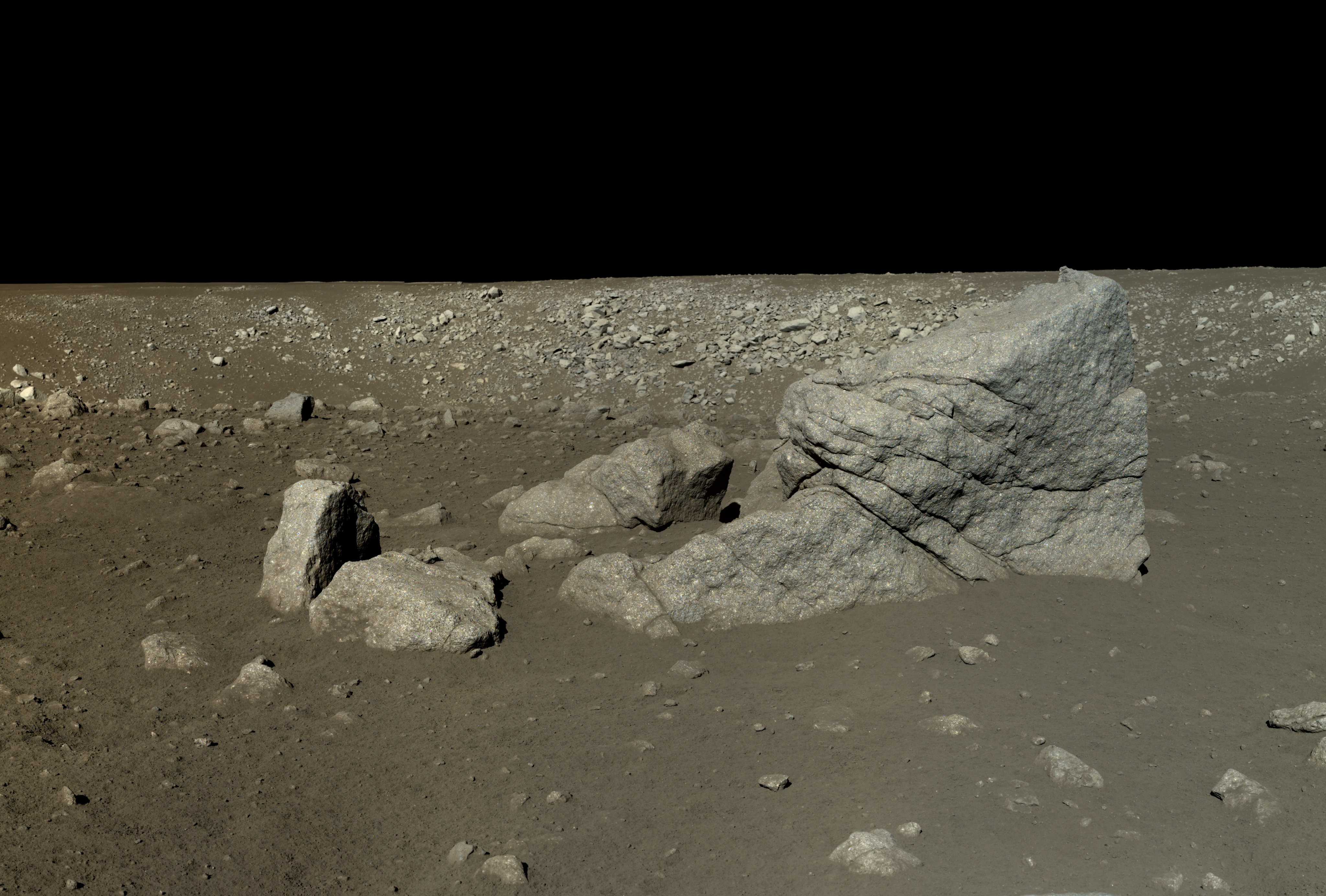 Yutu Rover View Of Pyramid Rock Long Yan The Planetary Society