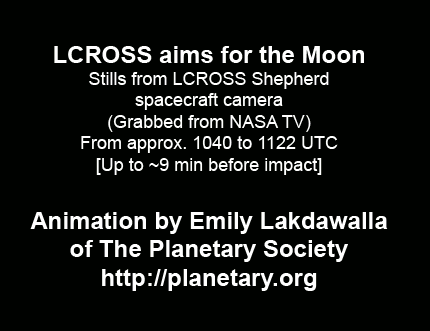 LCROSS aims for the Moon