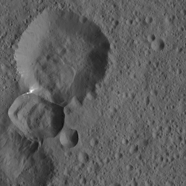 Bright Spotted Crater Rim on Ceres | The Planetary Society