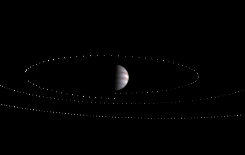 JunoCam tracks Jupiter's moons in the "Marble Movie"