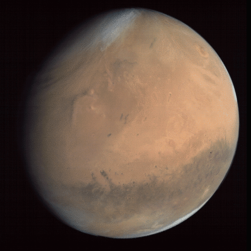 Phobos crossing Mars' disk (animation)