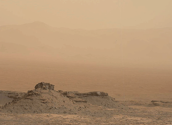 Changing Light On A Butte And Distant Crater The Planetary Society Changing Light On A Butte And Distant Crater The Planetary Society