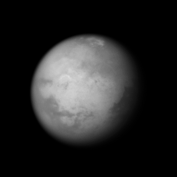 Titan's clouds in motion