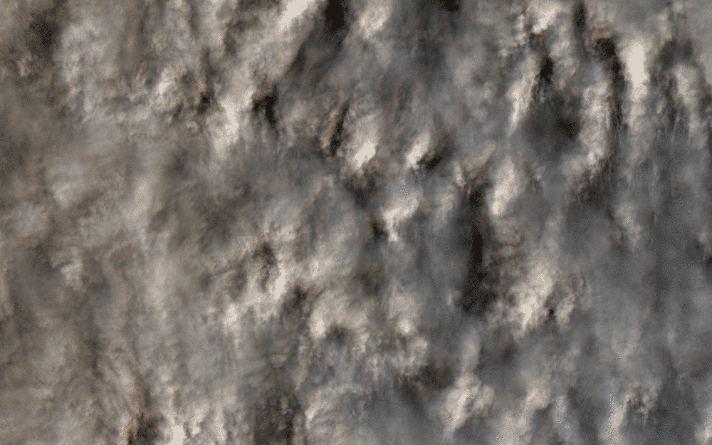 Dust storm over Deuteronilus Mensae, Mars