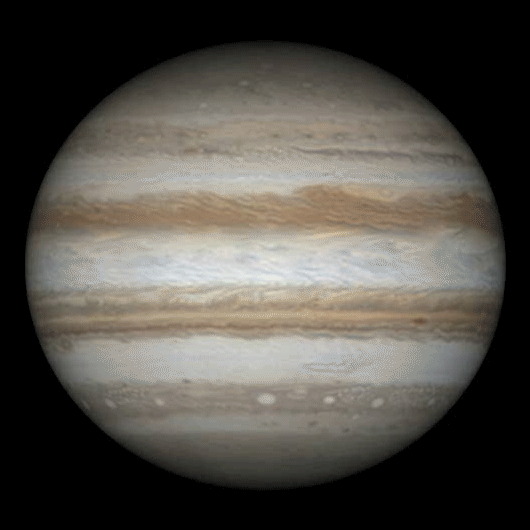 Jupiter's entire face, March 18-22, 2016