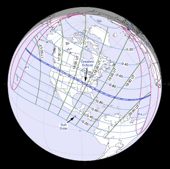 The August 2017 solar eclipse