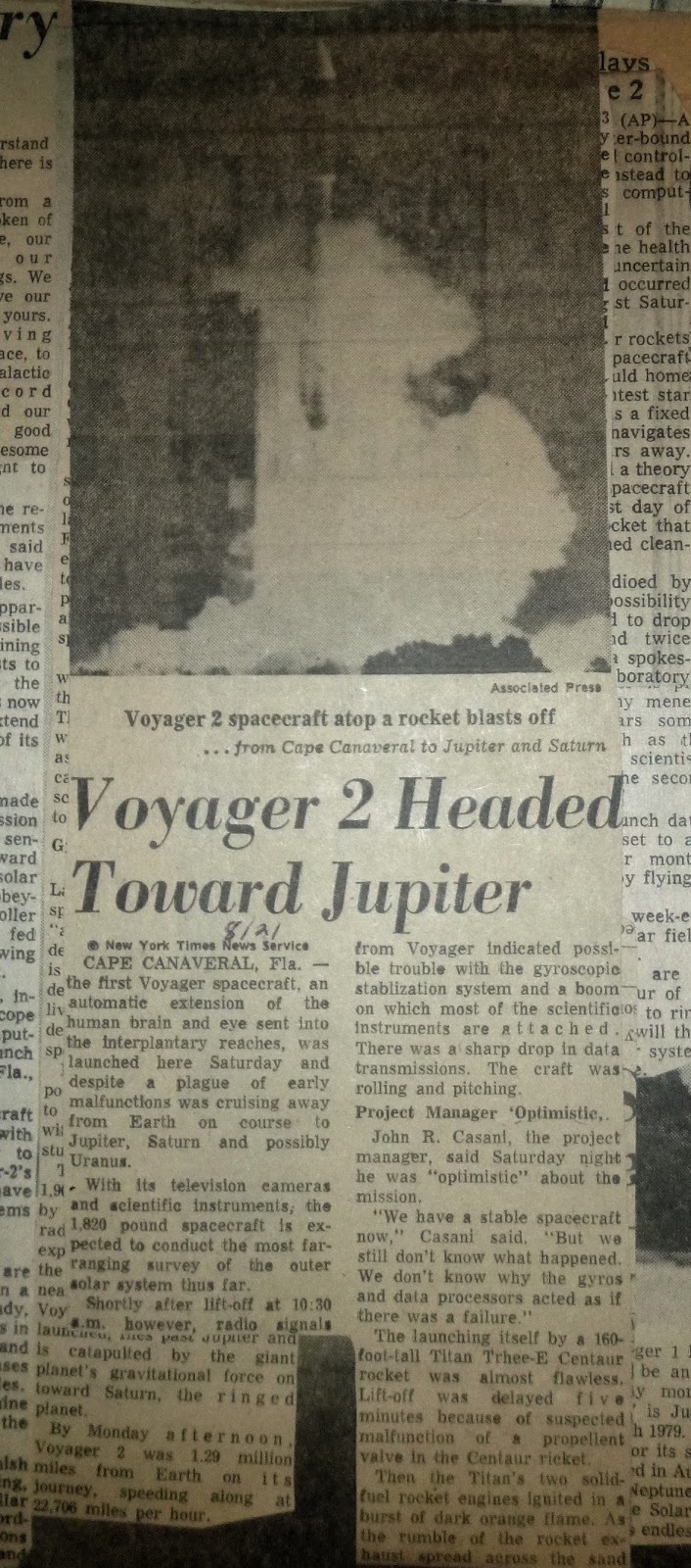 Contemporary newspaper coverage of Voyager (2) | The Planetary Society