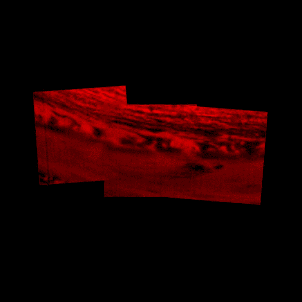 Infrared view of Cassini's impact site