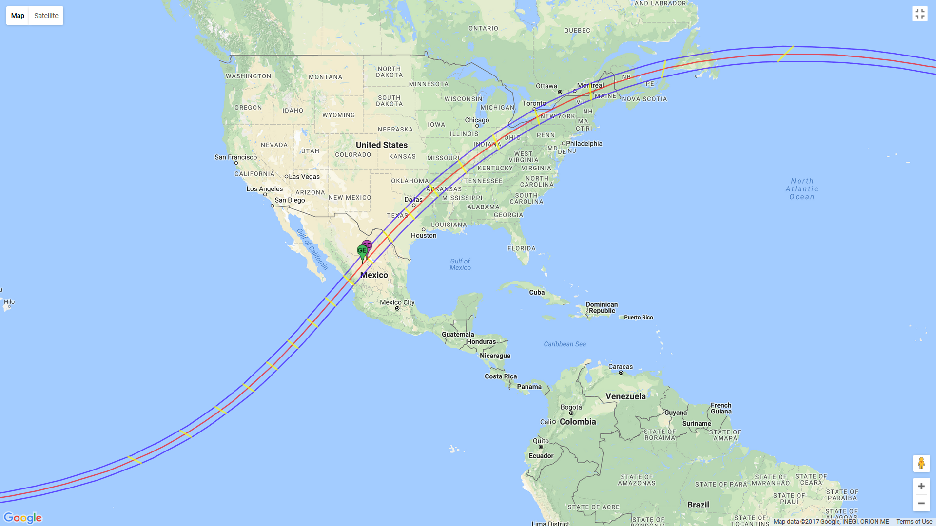 Eclipse map: April 8, 2024 | The Planetary Society