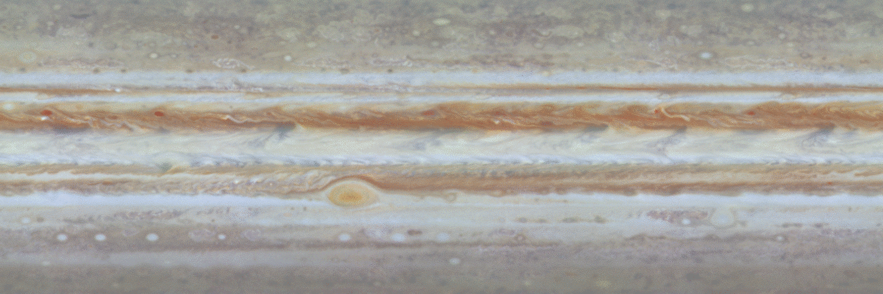 24 Jupiter days worth of cloud motion from Cassini