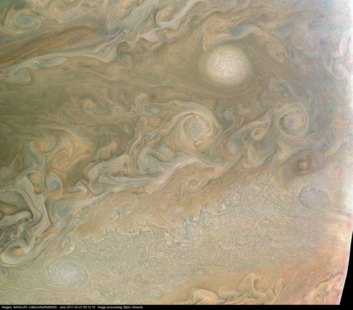 Jupiter’s "string of pearls" from Juno, 27… The Society