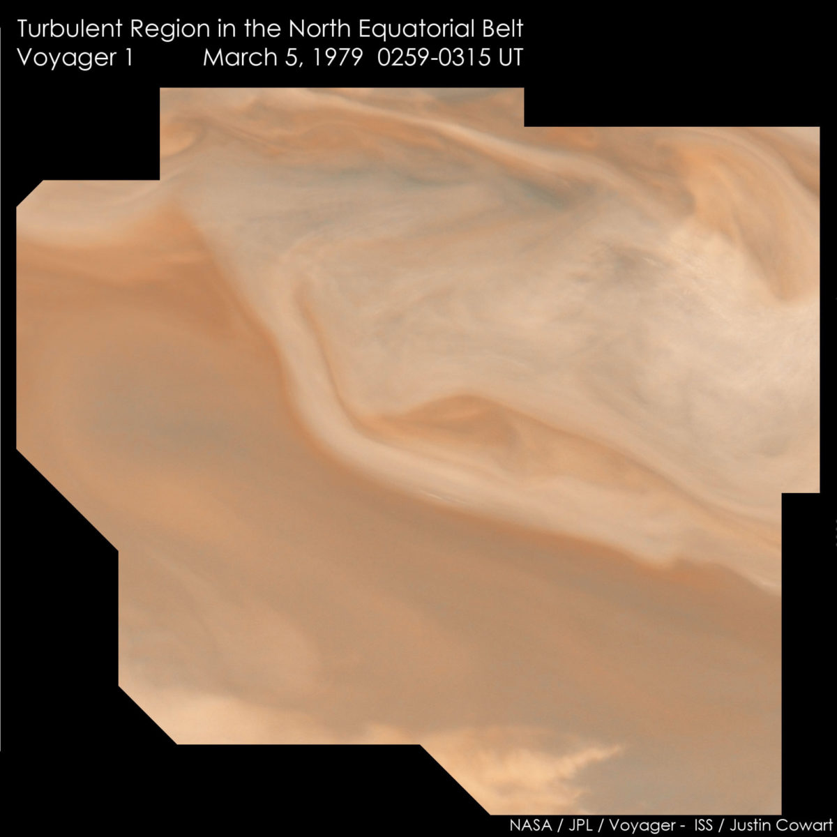 Turbulent region on Jupiter The Society