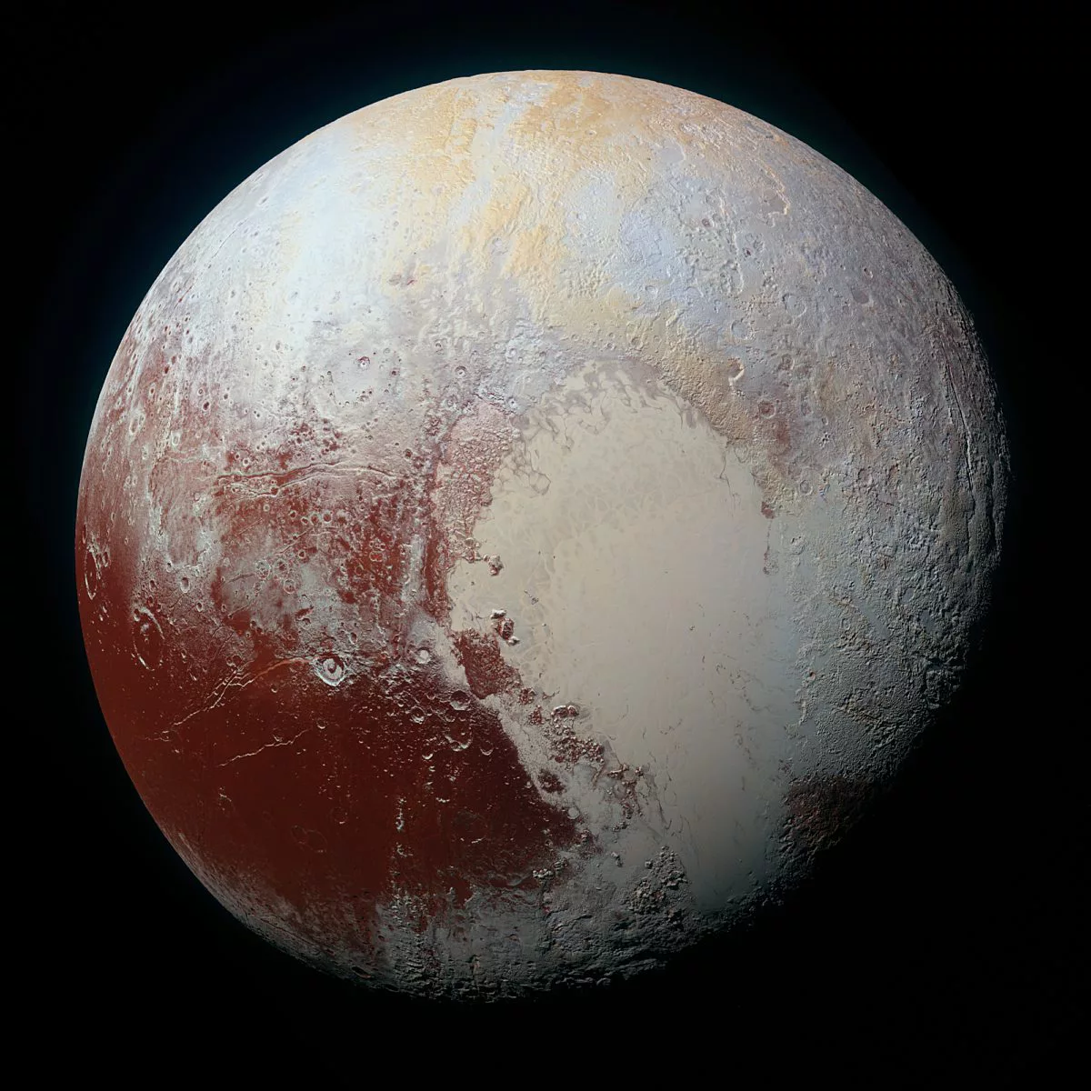 High-resolution enhanced-color global MVIC portrait of Pluto