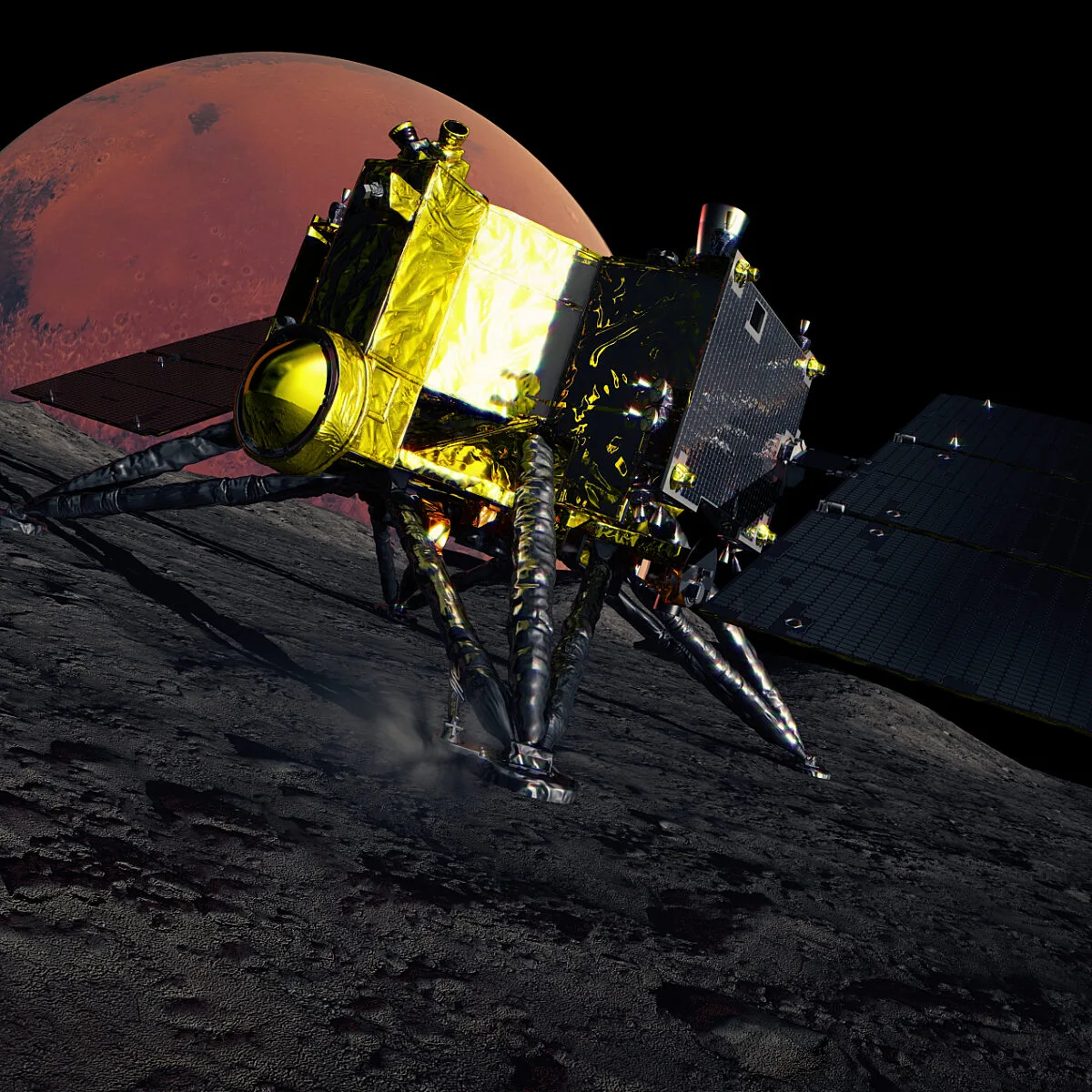Missão lunar de Marte prevista para lançamento com tecnologia financiada pela Sociedade Planetária a bordo