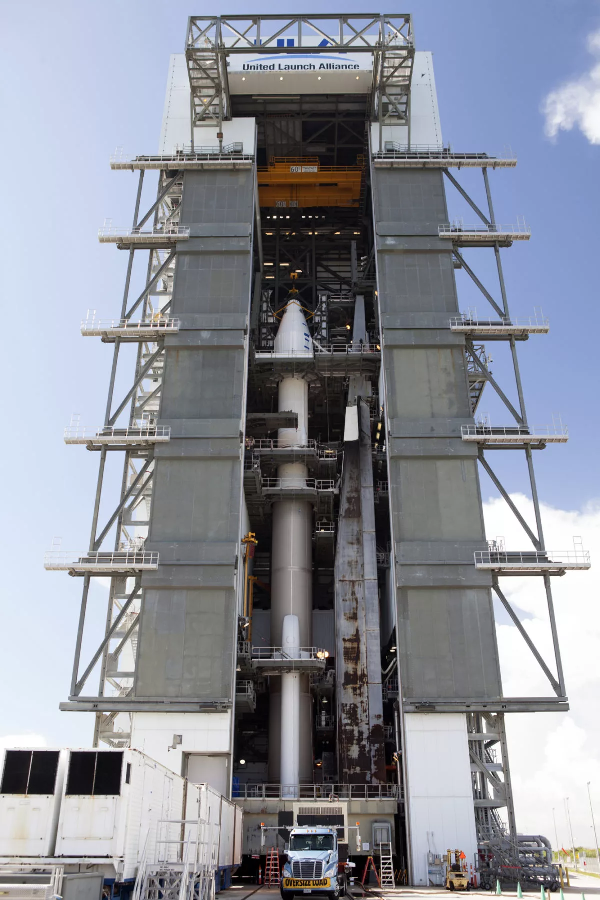 OSIRIS-REx atop its rocket