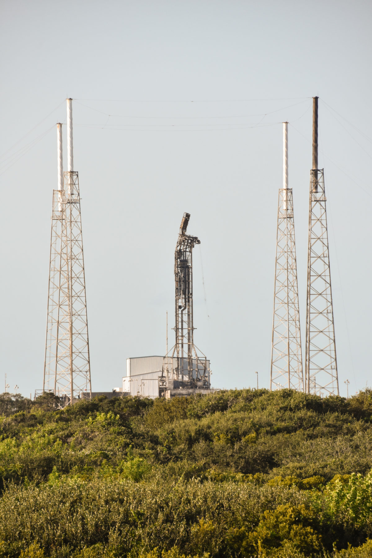 SpaceX damaged pad SLC40 The Society