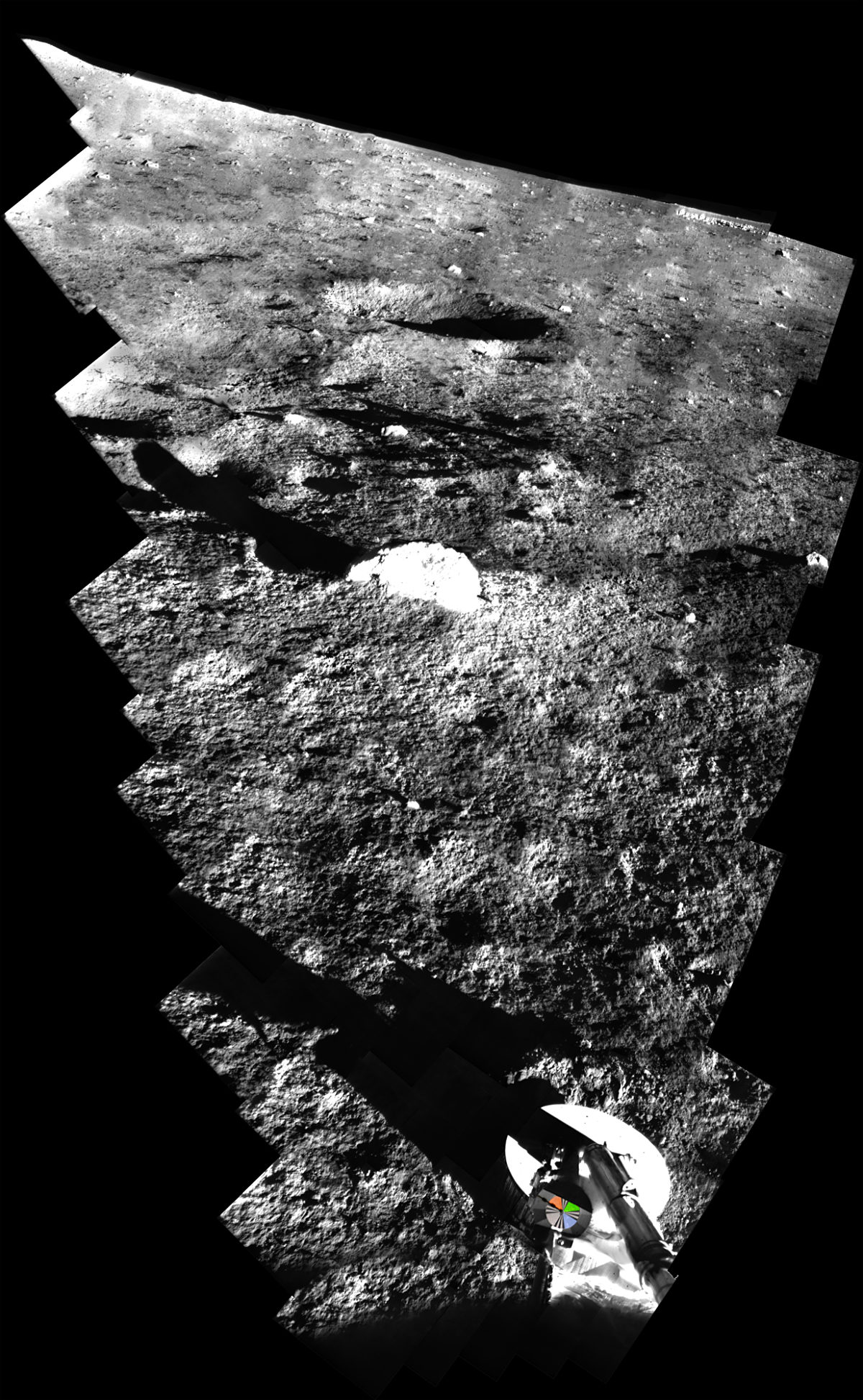 Surveyor 1 Digitized Panorama With Color The Planetary Society