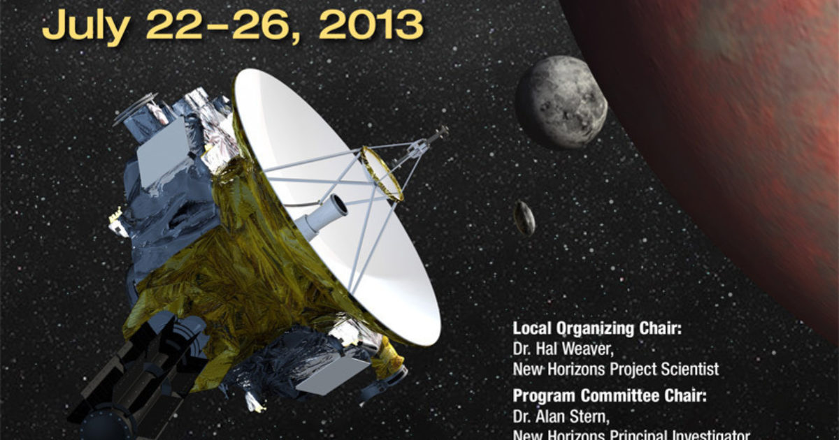 New Horizons Pluto conference poster The Society