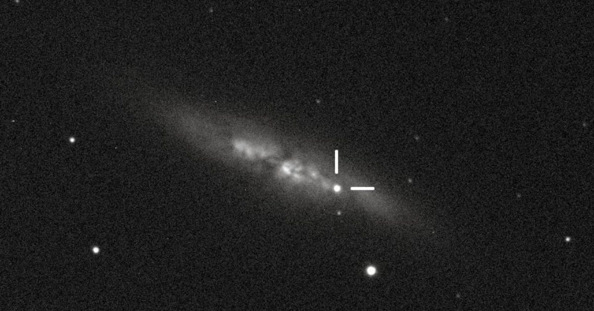 Discovery image of supernova in M82 | The Planetary Society