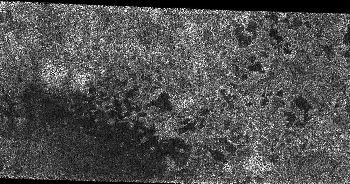 Probable lakes near Titan’s north pole (78… | The Planetary Society