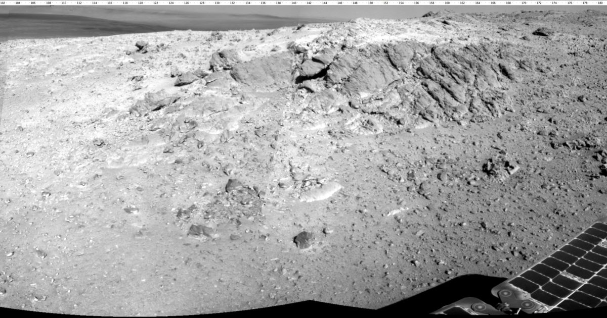 The outcrop in front of Opportunity as of sol… | The Planetary Society