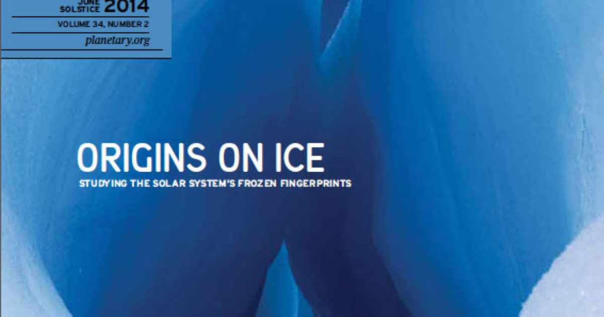 Origins on Ice | The Planetary Society
