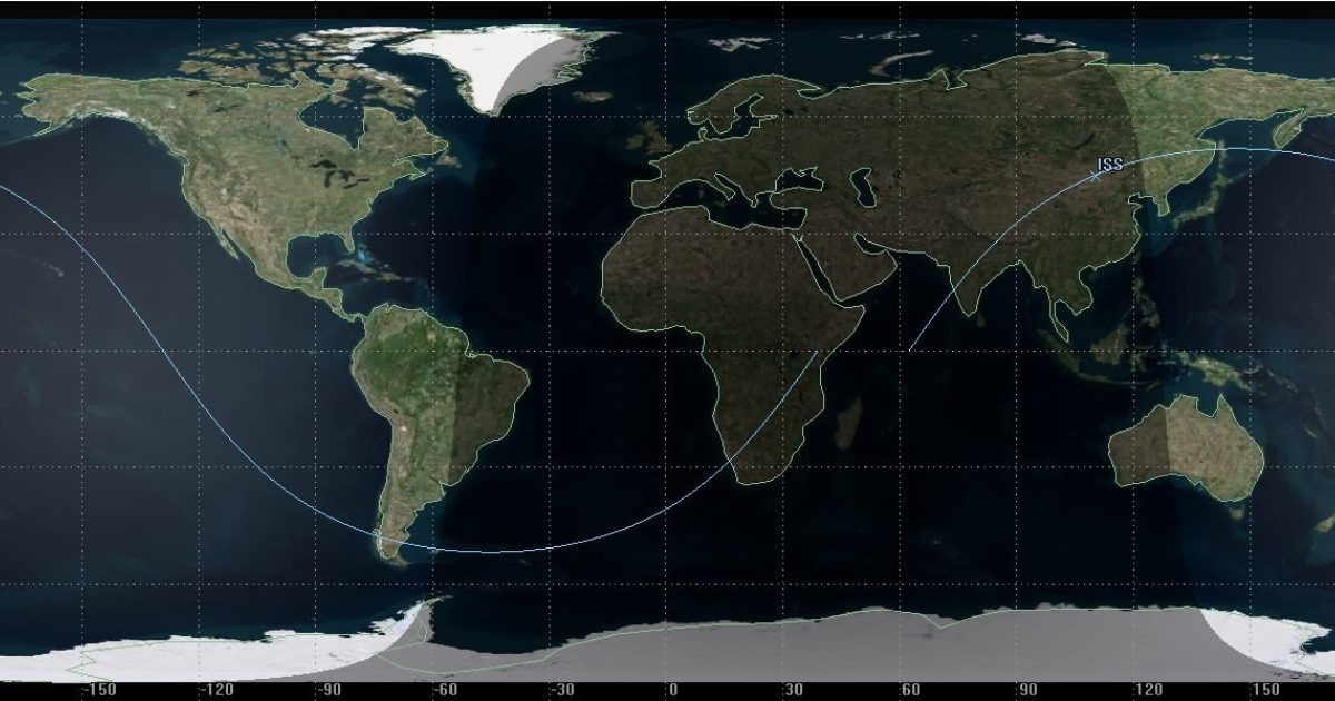 CURRENT POSITION OF THE ISS visual data 4