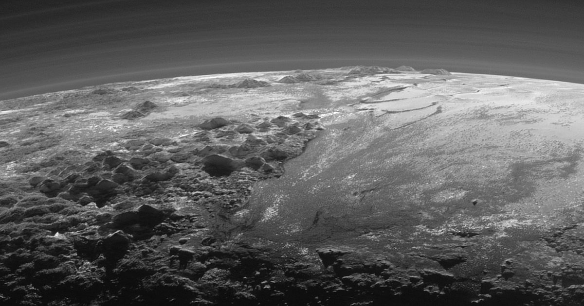 Pluto Ridges A closer look at Pluto's majestic mountains… | The Planetary Society