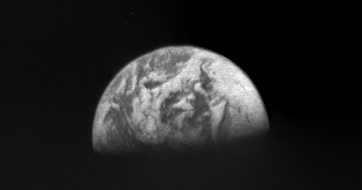 Earth from Surveyor 7 | The Planetary Society