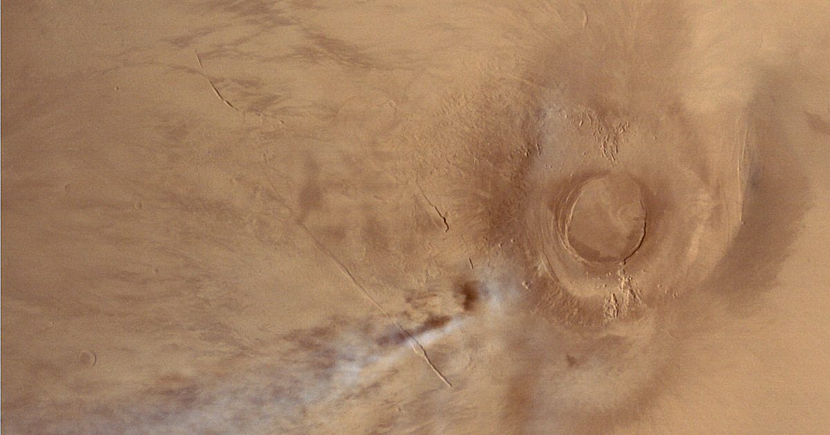Arsia Mons and cloud, Mars The Society