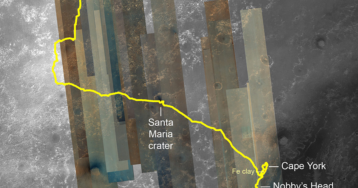 HiRISE color swaths over the Opportunity… | The Planetary Society