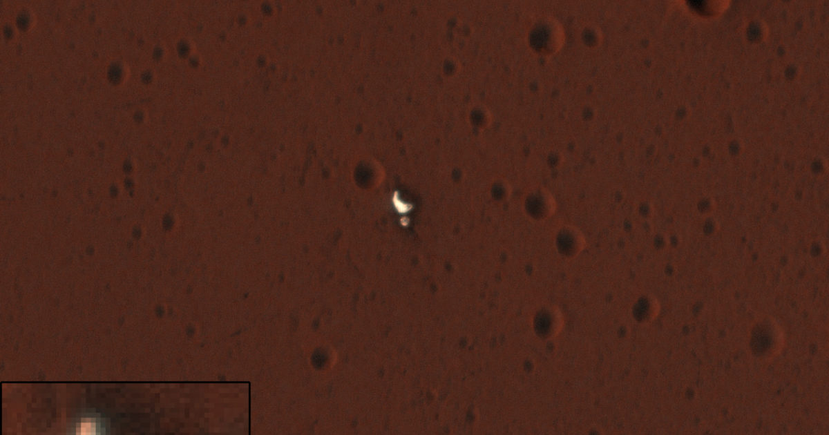 Schiaparelli backshell and parachute landing… | The Planetary Society
