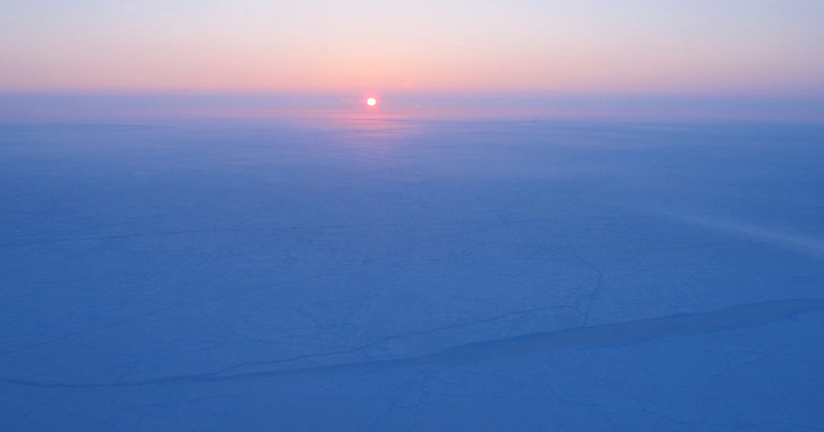 Sun Rising Ice Sunrise over sea ice near the North Pole | The Planetary Society