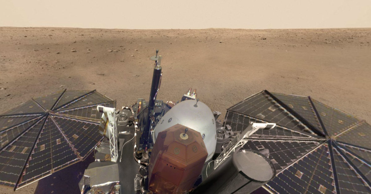 InSight's self-portrait as a virtual-reality… | The Planetary Society