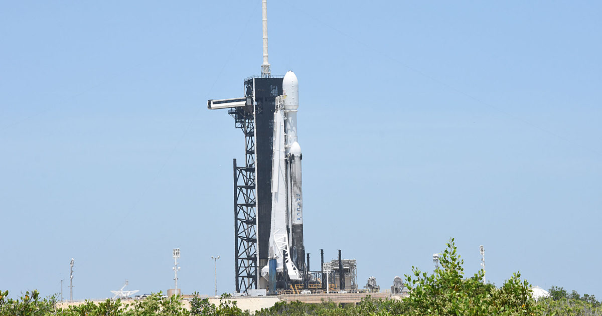 STP-2 with LightSail 2 on the pad, side view | The Planetary Society