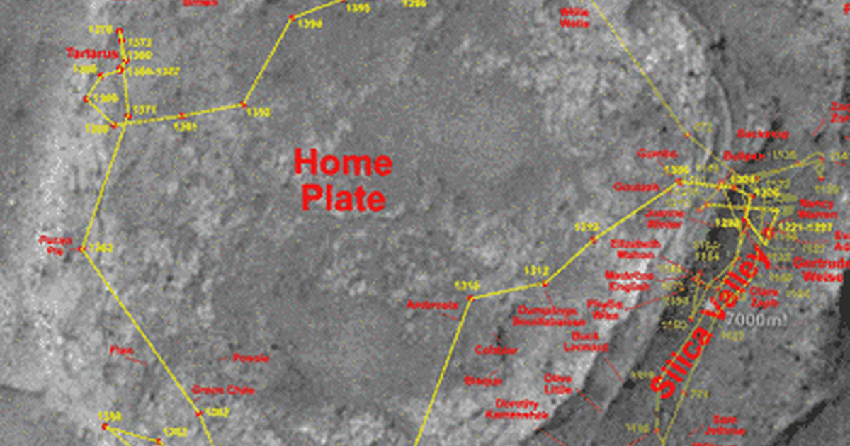 Spirit seen from space The Planetary Society