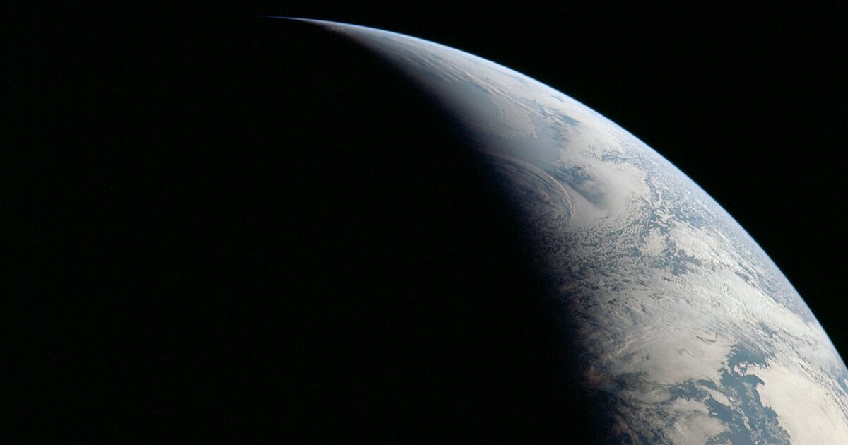 Earth's terminator from Apollo 11 | The Planetary Society