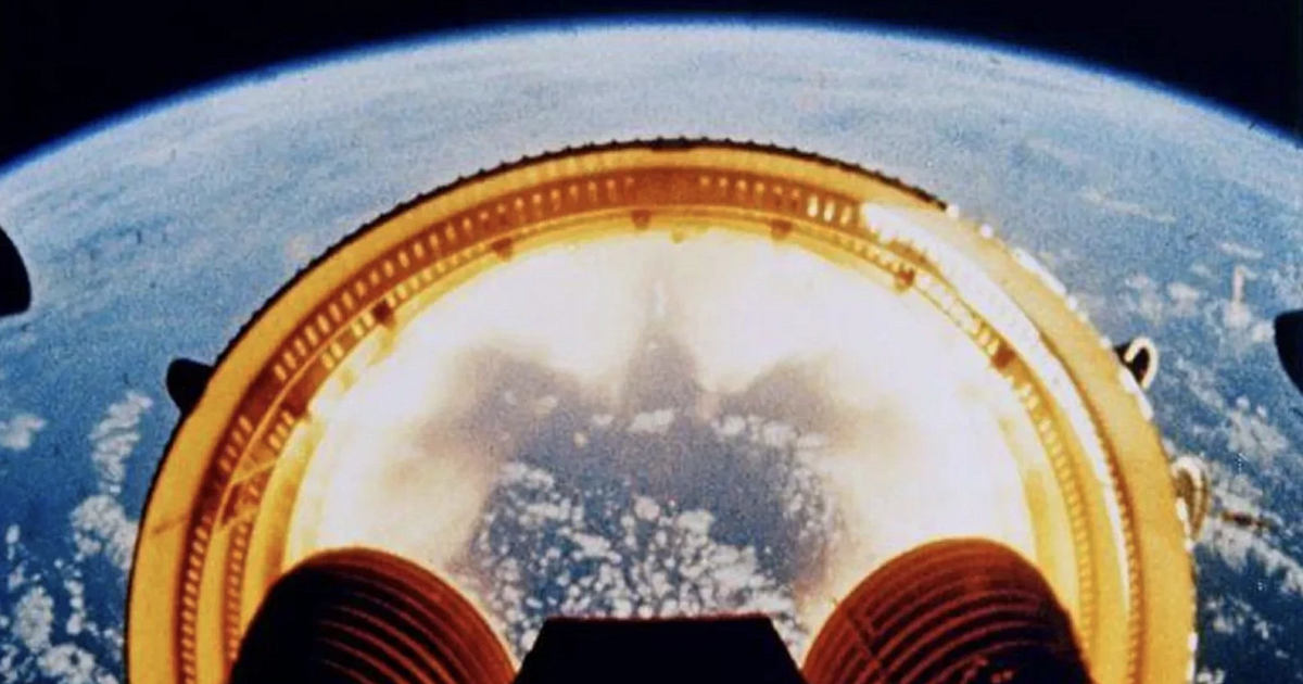 Stage separation during the Apollo 6 mission | The Planetary Society