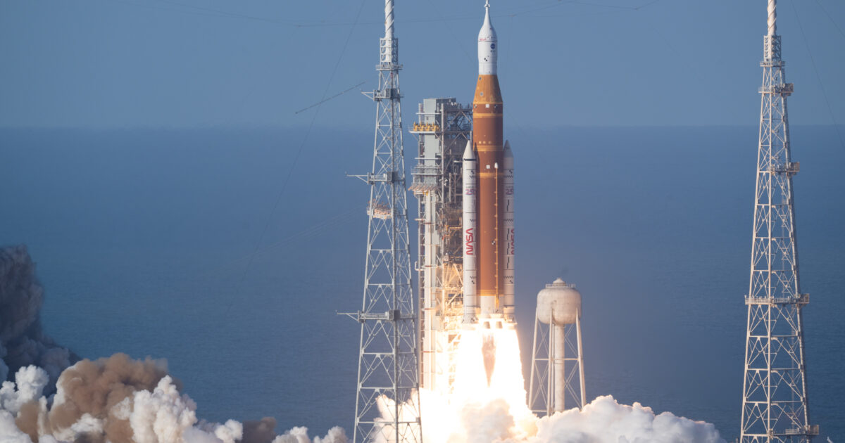 Artemis II blasts off, sending people again to…