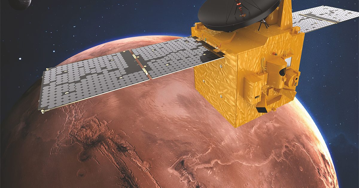 Hope over Mars (illustration) | The Planetary Society