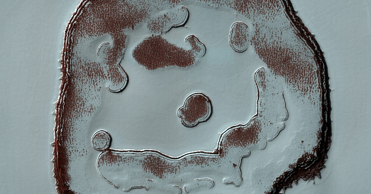 The Happy Face Crater on Mars | The Planetary Society