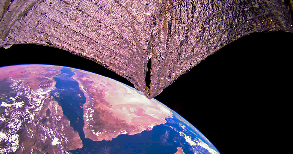 LightSail 2 over the Red Sea