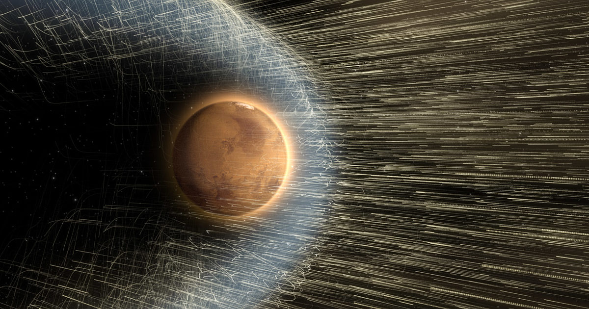 Mars' atmosphere vs. the solar wind | The Planetary Society