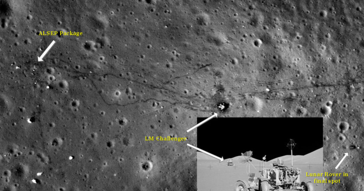 lunar reconnaissance orbiter photos of apollo landing sites