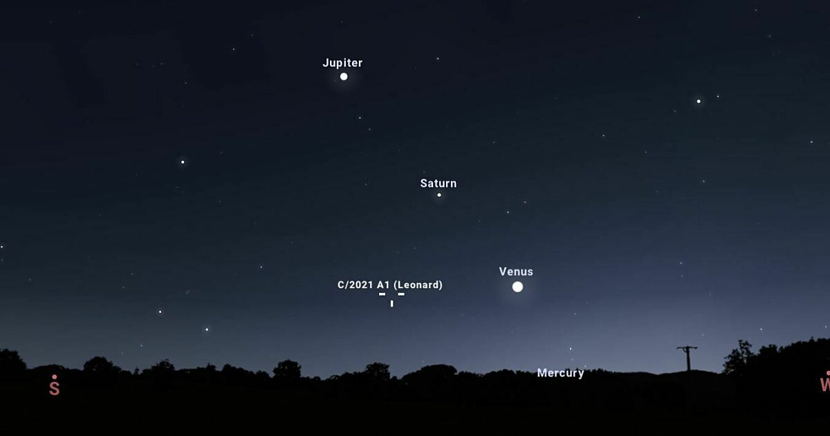 Comet Leonard in the predawn sky | The Planetary Society