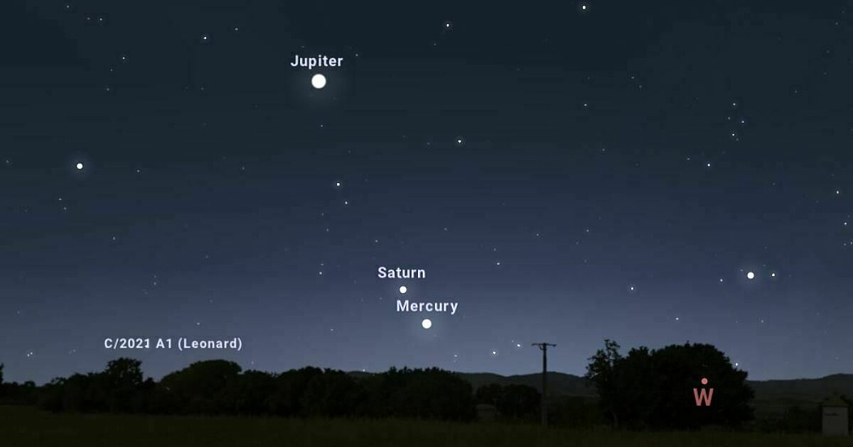 Comet Leonard in the evening sky | The Planetary Society