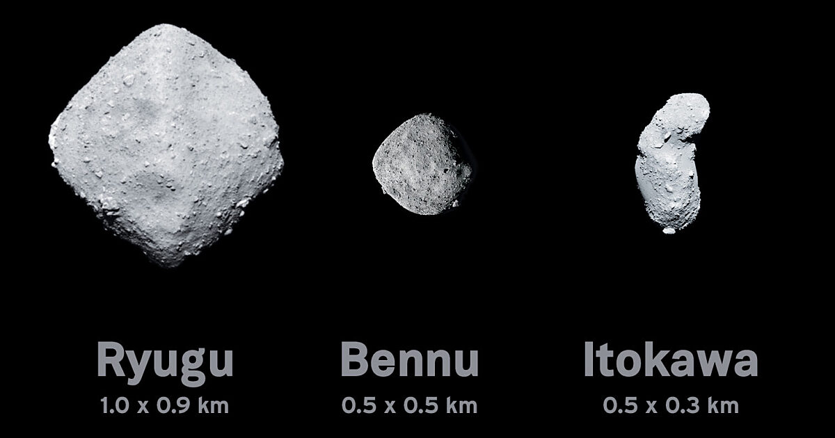 Ryugu, Bennu, and Itokawa | The Planetary Society