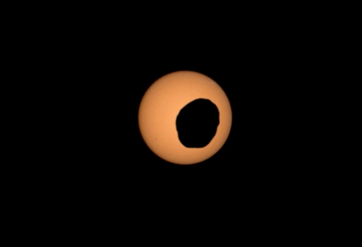 Phobos transit from Perseverance 2026